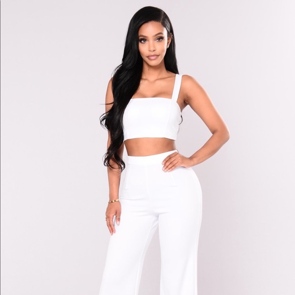 white fashionova 2 piece - Picture 1 of 6